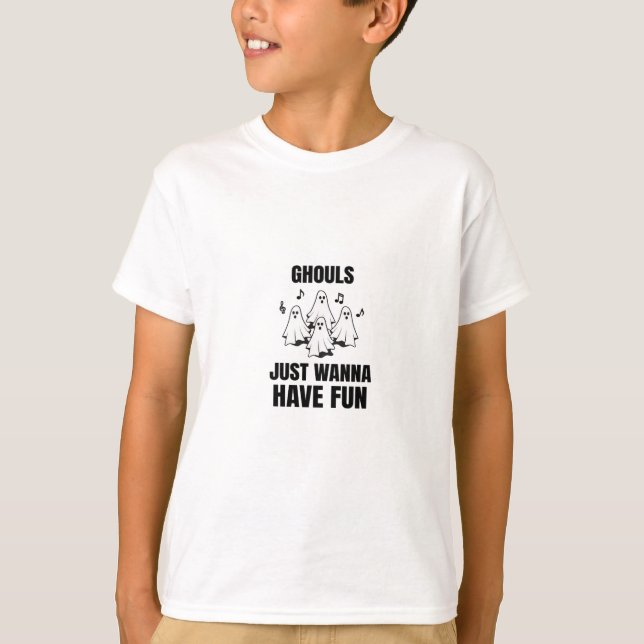 Cartoon Singing - "Ghouls Just Wanna Have Fun" T-Shirt (Front)