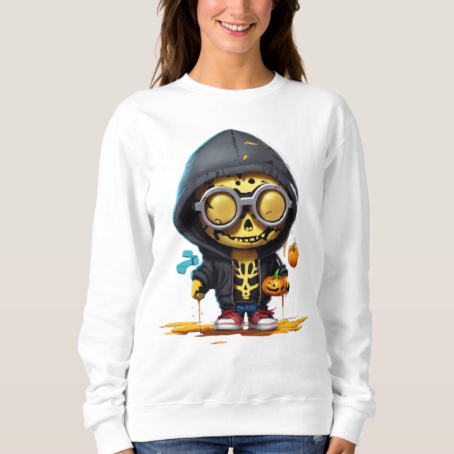 Cartoon Skeleton Sweatshirt (Front)