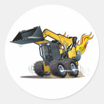 Cartoon skid steer