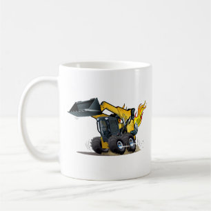 Cartoon skid steer coffee mug