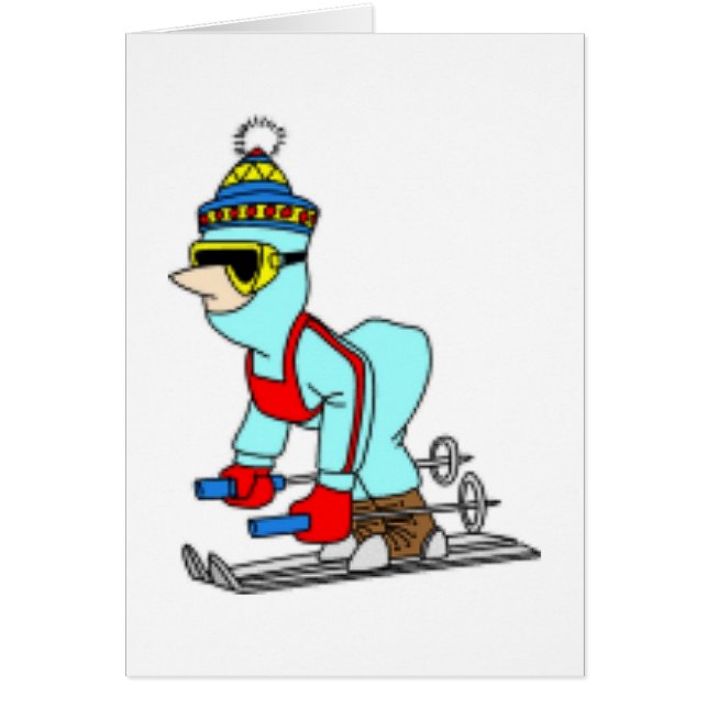 Cartoon Skier (Front)