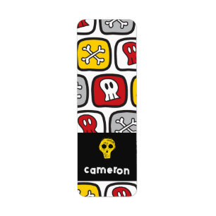Cartoon Skulls & Bones Kid's Halloween Party Favou