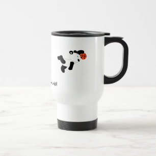Cartoon Slam Dunking Panda Travel Mug