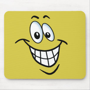 Cartoon Smile Mouse Mat