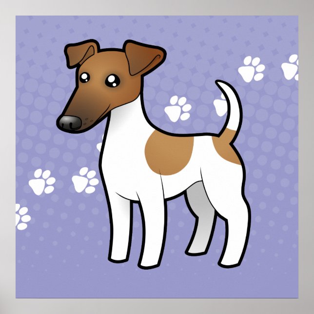 Cartoon Smooth Fox Terrier Poster (Front)