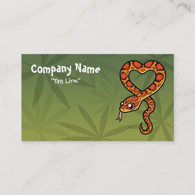 Cartoon Snake Business Card (Front)
