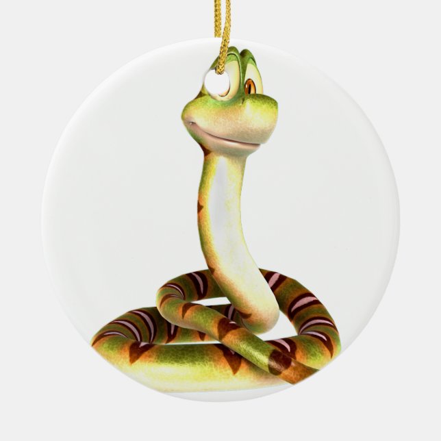 Cartoon Snake Ceramic Tree Decoration (Front)