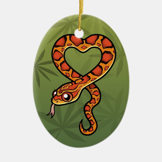 Cartoon Snake Ceramic Tree Decoration (Front)