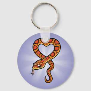 Cartoon Snake Key Ring