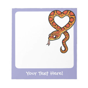 Cartoon Snake Notepad