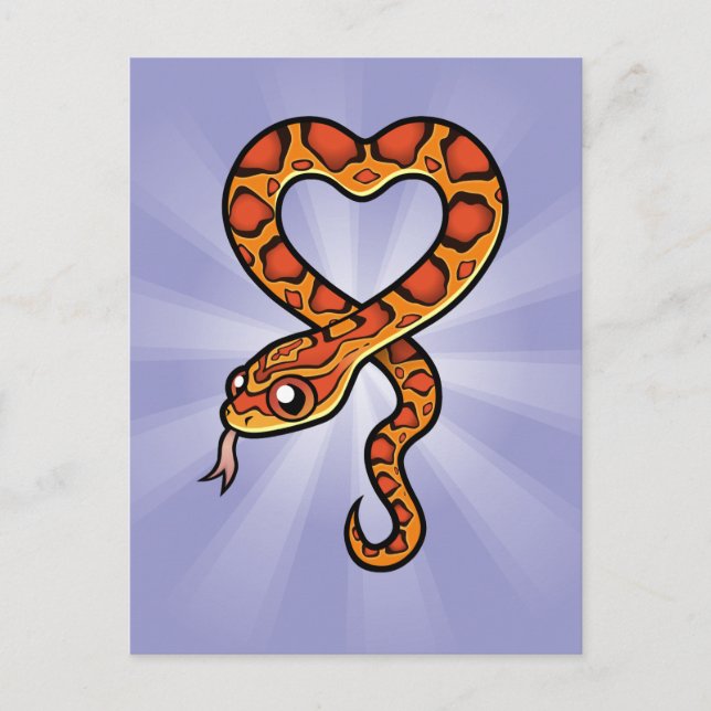 Cartoon Snake Postcard (Front)