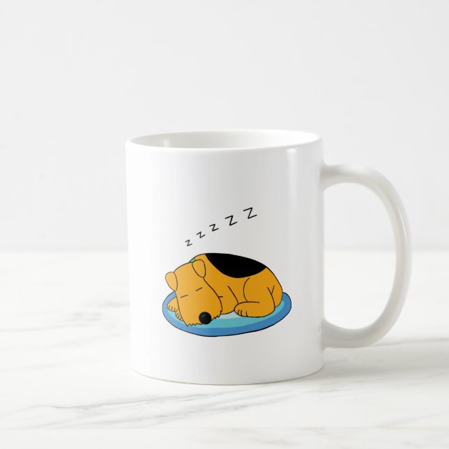 Cartoon Snoring Puppy Dog Mug (Right)
