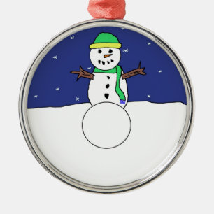 Cartoon Snowman ornament