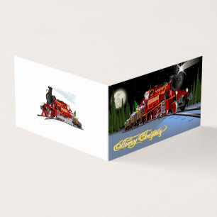 Cartoon Snta Express Postcard