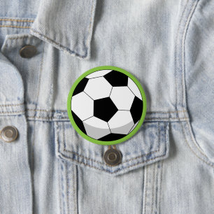 Cartoon Soccer Ball 7.5 Cm Round Badge