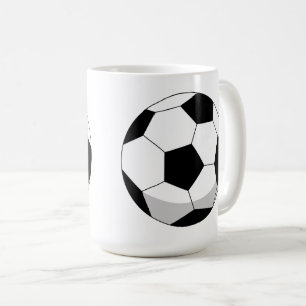 Cartoon Soccer Ball Coffee Mug