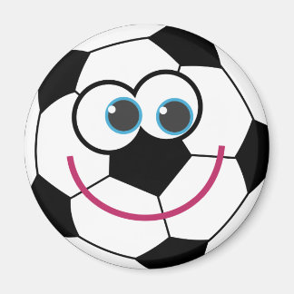 Cartoon Soccer Ball Magnet