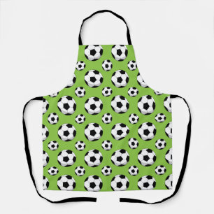 Cartoon Soccer Ball Pattern Apron