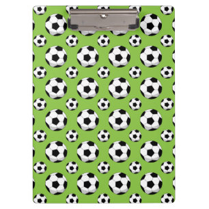 Cartoon Soccer Ball Pattern Clipboard