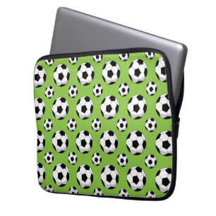 Cartoon Soccer Ball Pattern Laptop Sleeve