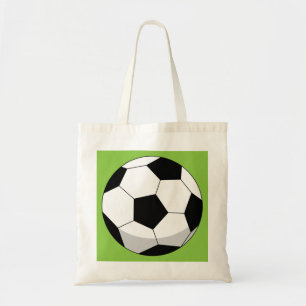 Cartoon Soccer Ball Tote Bag