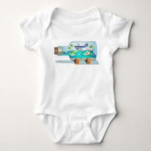 Cartoon Souvenir Bottle Baby Bodysuit