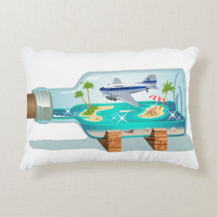Cartoon Souvenir Bottle Decorative Cushion