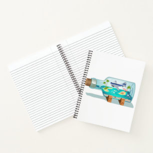 Cartoon Souvenir Bottle Notebook