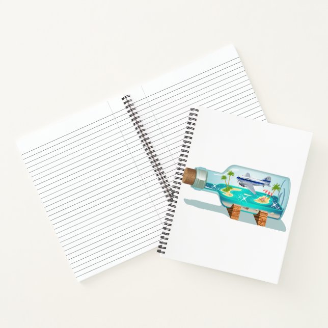Cartoon Souvenir Bottle Notebook (Inside)