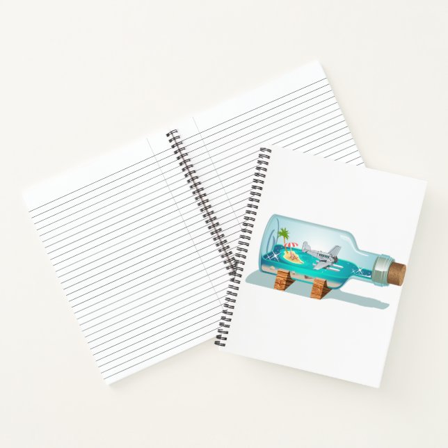 Cartoon Souvenir Bottle Notebook (Inside)
