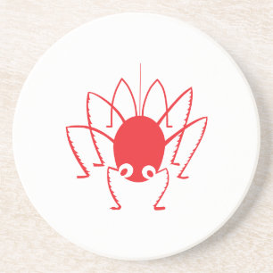 Cartoon Spider Silhouette Coasters