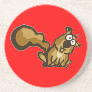 Cartoon Squirrel Coaster