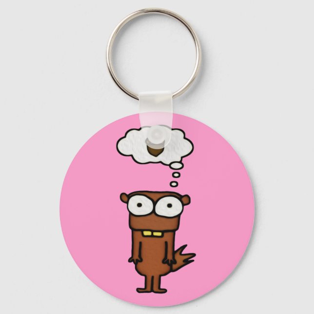 Cartoon Squirrel Key Ring (Front)