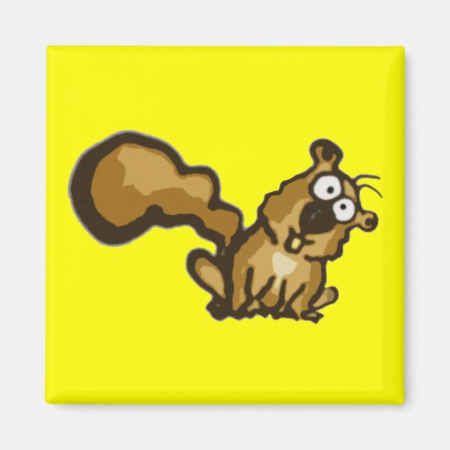 Cartoon Squirrel Magnet (Front)