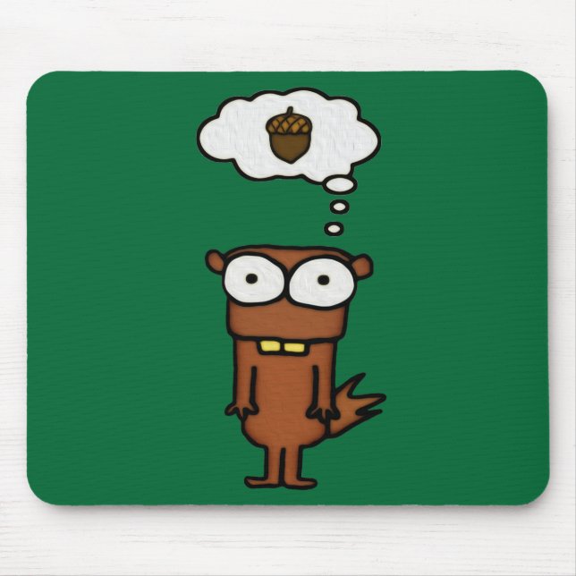 Cartoon Squirrel Mouse Mat (Front)