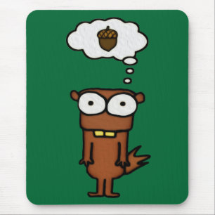 Cartoon Squirrel Mouse Mat