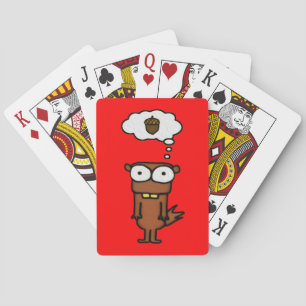 Cartoon Squirrel Playing Cards