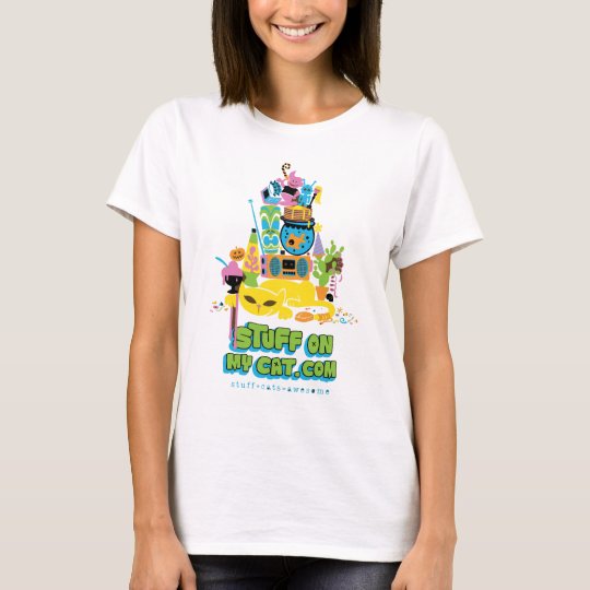 cartoon Stack - stuff on my cat T-Shirt