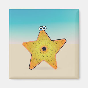 Cartoon Starfish Magnet