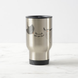 Cartoon Stingrays Travel Mug