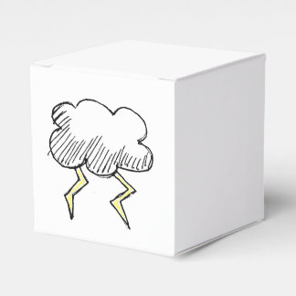 Cartoon Storm Cloud Rainy Day Design Favour Box