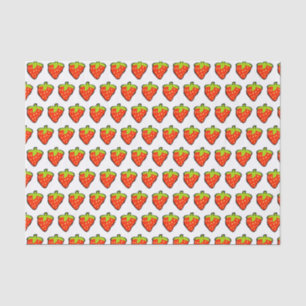 Cartoon Strawberries Pattern Tissue Paper