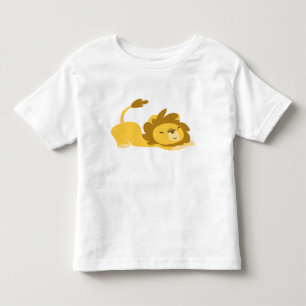 Cartoon Stretching Lion children T-shirt