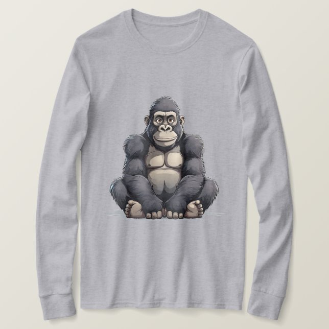 Cartoon-style gorilla T-Shirt (Design Front)