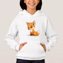 Cartoon-Style Happy Fox T-Shirt
