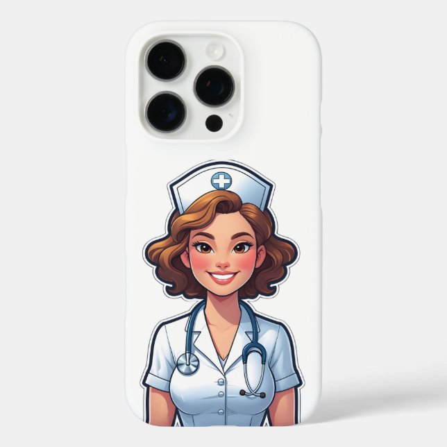 Cartoon Style Nurse – Cute Medical Hero Case-Mate iPhone Case (Back)