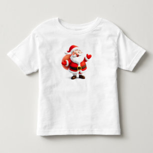 Cartoon-style Santa Claus Toddler T-Shirt