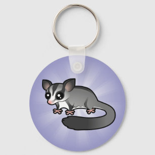 Cartoon Sugar Glider Key Ring
