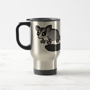 Cartoon Sugar Glider Travel Mug