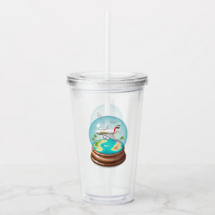 Cartoon Summer Cristal Ball Acrylic Tumbler